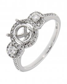 SEMI MOUNT DIAMOND ENGAGEMENT RING (TR295)