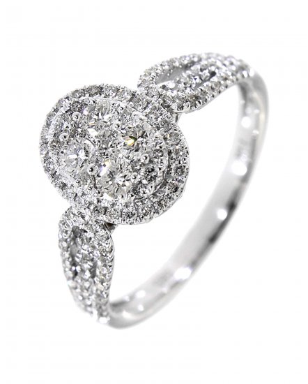 OVAL STYLE DIAMOND RING (TR2961)
