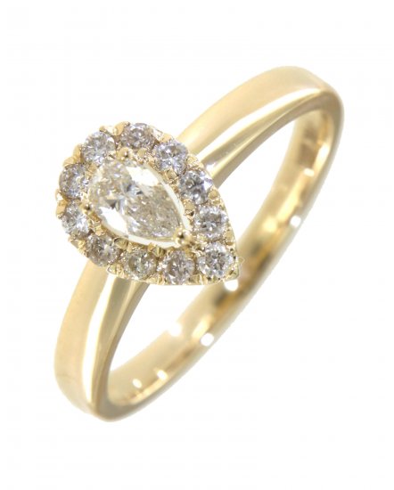PEAR DIAMOND ENGAGEMENT RING (TR2970)