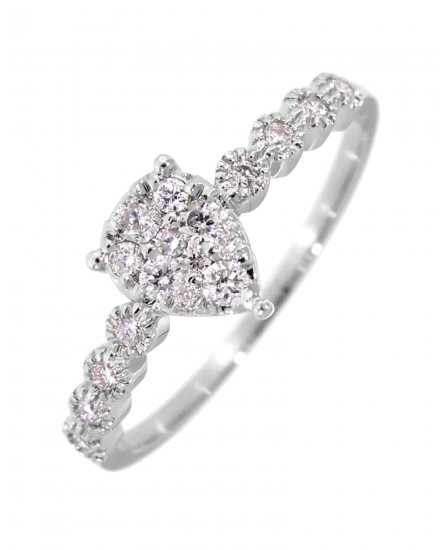 PEAR STYLE DIAMOND RING (TR2984)