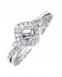 SQUARE DIAMOND RING (TR2990)