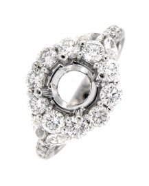 SEMI MOUNT DIAMOND ENGAGEMENT RING (TR2999)