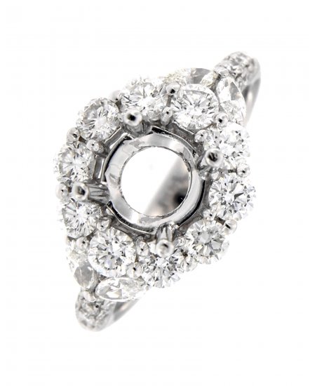 SEMI MOUNT DIAMOND ENGAGEMENT RING (TR2999)