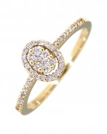 OVAL STYLE DIAMOND RING (TR3007)