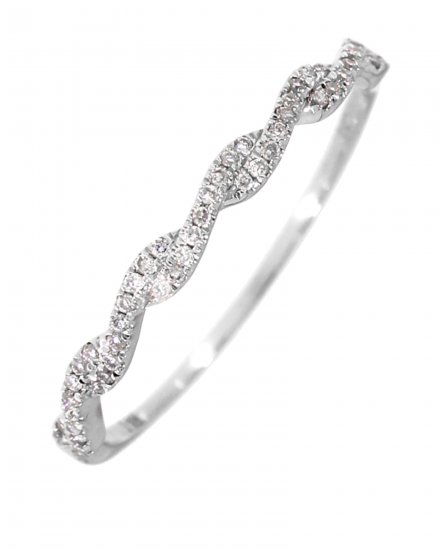 CRISS CROSS STYLE DIAMOND BAND (TR3034)