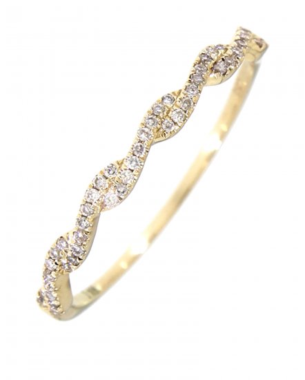 CRISS CROSS STYLE DIAMOND BAND (TR3034)