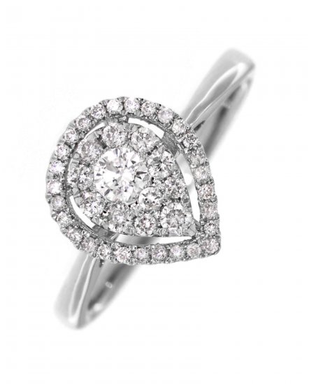 PEAR STYLE DIAMOND RING (TR3047)