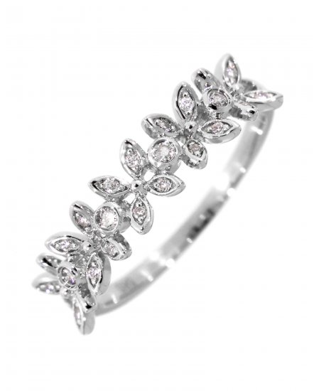 FOUR LEAF STYLE DIAMOND BAND (TR3053)