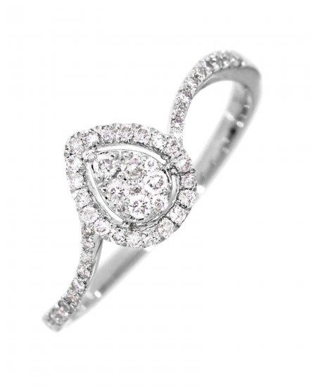 PEAR STYLE DIAMOND RING (TR3100)