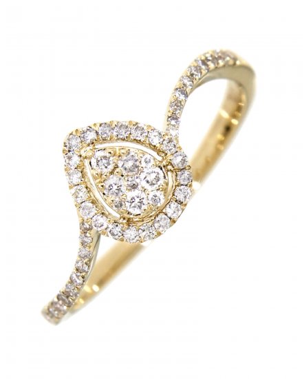 PEAR STYLE DIAMOND RING (TR3100)