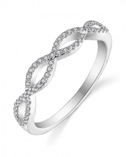CRISS CROSS STYLE DIAMOND BAND (TR3105)