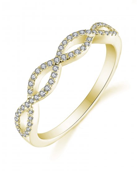 CRISS CROSS STYLE DIAMOND BAND (TR3105)