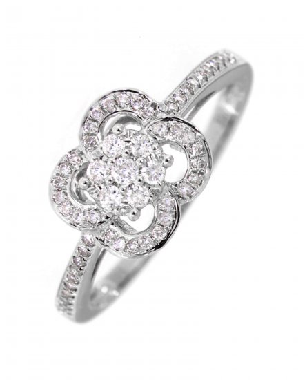 FLORAL STYLE DIAMOND RING (TR3117)