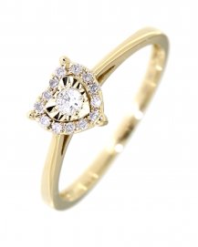 HEART SHAPE DIAMOND RING (TR3124)