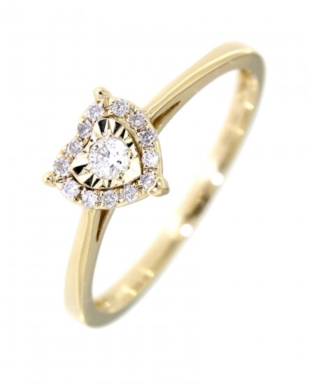 HEART SHAPE DIAMOND RING (TR3124)