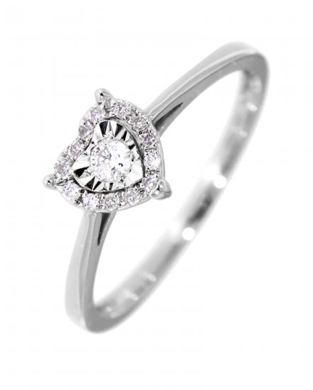 HEART SHAPE DIAMOND RING (TR3124)