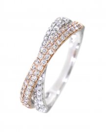CRISS CROSS  DIAMOND BAND (TR3134)