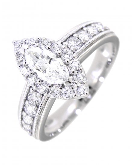 MARQUISE DIAMOND ENGAGEMENT RING (TR3151)