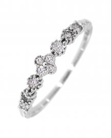 CLOVER STYLE DIAMOND BAND (TR3163)