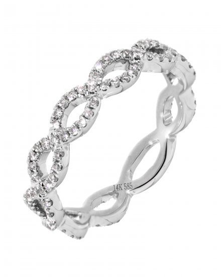 CRISS CROSS STYLE DIAMOND BAND (TR3193)