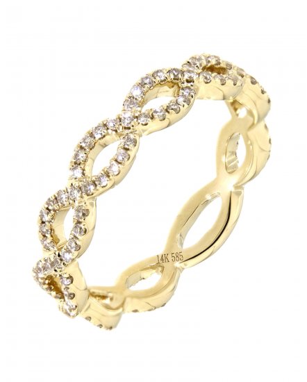 CRISS CROSS STYLE DIAMOND BAND (TR3193)
