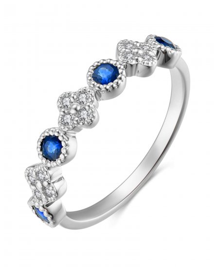 CLOVER SAPPHIRE DIAMOND BAND (TR3201)