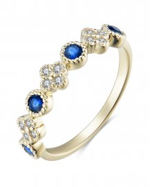 CLOVER SAPPHIRE DIAMOND BAND (TR3201)