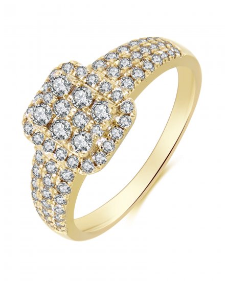 SQUARE DIAMOND RING (TR3217)