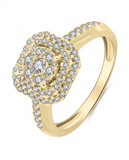 OCTAGON STYLE DIAMOND RING (TR3235)