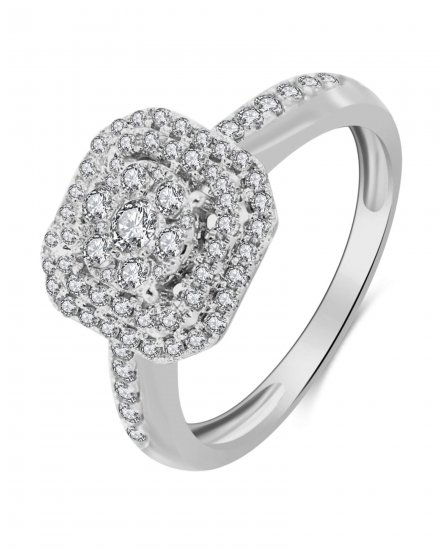 OCTAGON STYLE DIAMOND RING (TR3235)