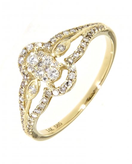 OVAL STYLE DIAMOND RING (TR3240)