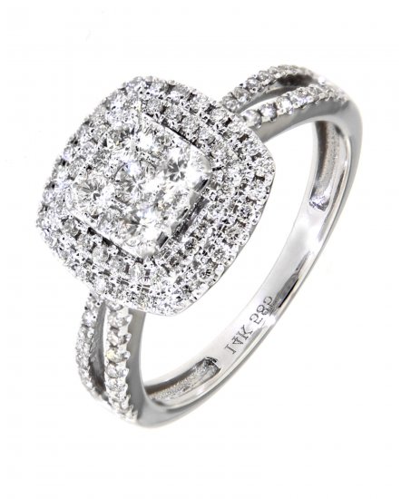SQUARE DIAMOND RING (TR3243)