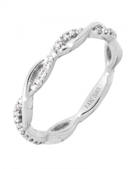 CRISS CROSS DIAMOND BAND (TR3248)