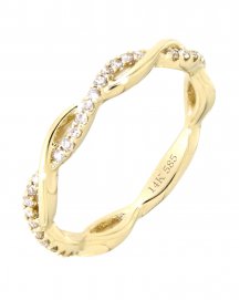 CRISS CROSS DIAMOND BAND (TR3248)
