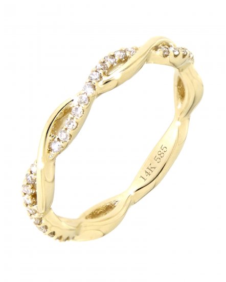 CRISS CROSS DIAMOND BAND (TR3248)