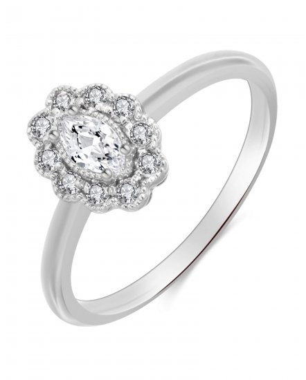 MARQUISE DIAMOND ENGAGEMENT RING  (TR3267)