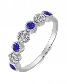 SAPPHIRE DIAMOND BAND (TR3333)