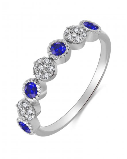 SAPPHIRE DIAMOND BAND (TR3333)