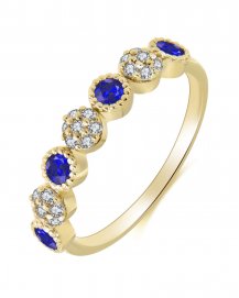 SAPPHIRE DIAMOND BAND (TR3333)