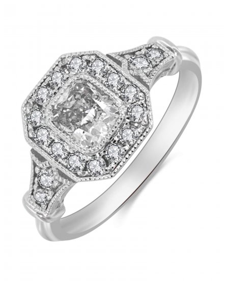 CUSHION DIAMOND ENGAGEMENT RING (TR3337)