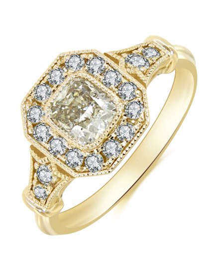 CUSHION DIAMOND ENGAGEMENT RING (TR3337)