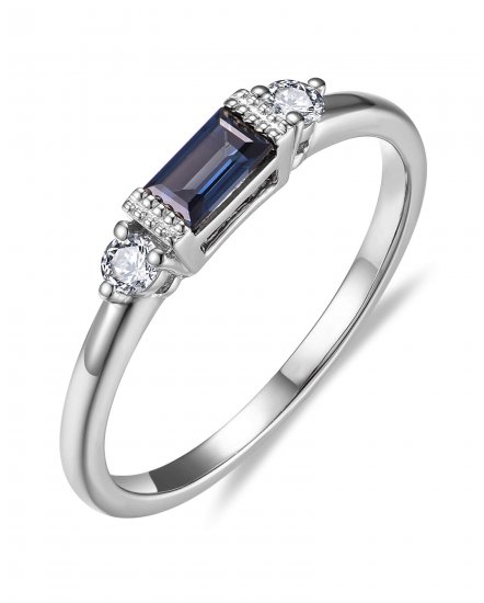 COLORED STONE DIAMOND RING (TR3356)