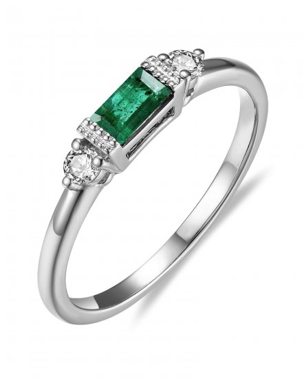 COLORED STONE DIAMOND RING (TR3356)