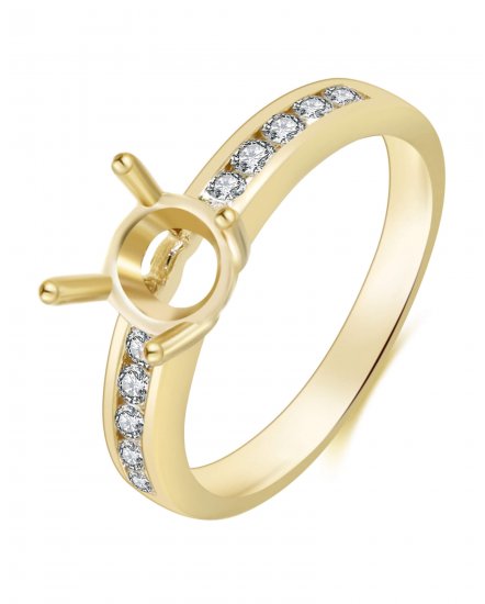 SEMI MOUNT DIAMOND ENGAGEMENT RING (TR3366)
