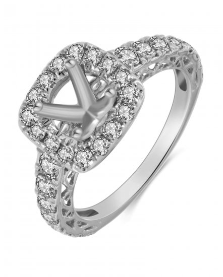 SEMI MOUNT DIAMOND ENGAGEMENT RING (TR3370)