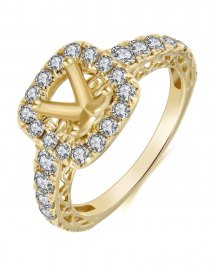 SEMI MOUNT DIAMOND ENGAGEMENT RING (TR3370)