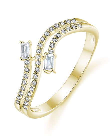 BYPASS BAGUETTE DIAMOND RING (TR3372)
