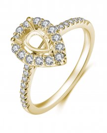 SEMI MOUNT DIAMOND ENGAGEMENT RING (TR3406)