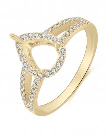 SEMI MOUNT DIAMOND ENGAGEMENT RING (TR3407)