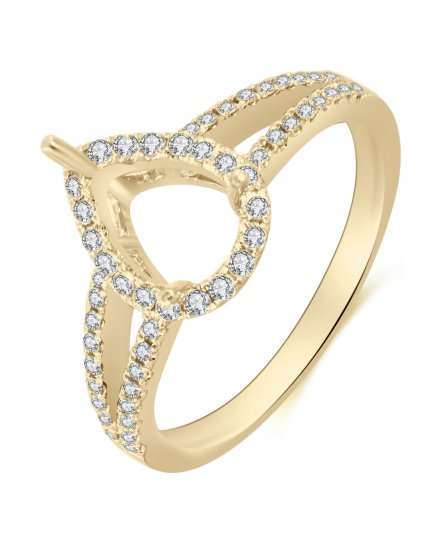 SEMI MOUNT DIAMOND ENGAGEMENT RING (TR3407)